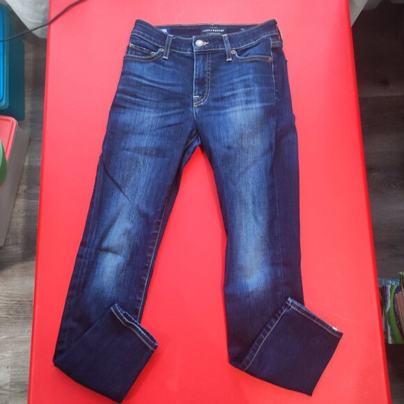 Lucky Brand Jeans Hayden skinny ankle indigo blue women's size 00 / 24 - Picture 1 of 12